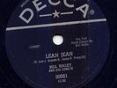 BILL HALEY -LEAN JEAN - 78 RPM - LATE 1958 DECCA VG+++