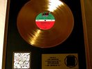 LED ZEPPELIN GOLDENE SCHALLPLATTE GOLD RECORD VINYL