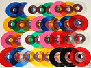 BEATLES 33-COLORED VINYL 45s w/ Green NORWEGIAN WOOD