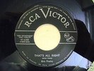 ELVIS PRESLEY 45 RCA VICTOR CDN 6380 THAT'S ALL RIGHT