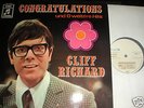 LP  -  CLIFF  RICHARD - CONGRATULATIONS - weisse Promo