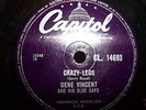 GENE VINCENT   CRAZY LEGS  UK 78