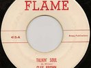 NORTHERN SOUL 45 RPM-CLAY BROWN & THE INVADERS - FLAME