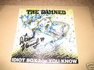 DAMNED Idiot box FULLY SIGNED by original 4 1989 PUNK
