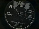NORTHERN SOUL DON THOMAS COME ON TRAIN UK DEMO VISA AD