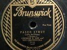 GEORGE E LEE ORCH  Paseo Strut - Brunswick 7132 jazz 78