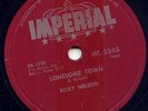 RICKY NELSON -LONESOME TOWN -78 RPM -1959 RARE-NM/VG+++