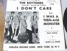 The Keytones I Was A Teenage Monster PROMO 45 & Pic Sle