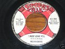 Melvin Davis NORTHERN SOUL 45 I Must Love You / Still i