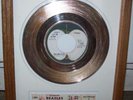 The beatles 24k Gold record with concert ticket 45 disp
