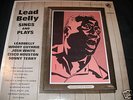 LEAD BELLY-SINGS AND PLAY STINSON RECORDS NM RARE 1962