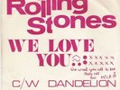 ROLLING STONES  PS 45 SOUTH AFRICA WE LOVE YOU