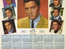 MINT 1963 Elvis Presley Calendar - from Girls, Girls LP