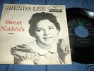 RARE BRENDA LEE PS SLEEVE & 45  SWEET NOTHIN'S