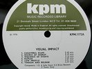 LP KPM LIBRARY VISUAL IMPACT JAZZ FUNK LOUNGE LISTEN 
