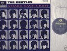 THE BEATLES A Hard Day's Night UK Yellow & Black LP EX+