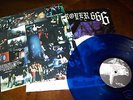 DESTROYER 666 UNCHAIN THE WOLVES LP BLUE WAX INSERT EX+
