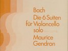 MAURICE GENDRON Bach Solo Cello Suites Philips 3 LPs