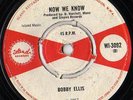 BOBBY ELLIS - NOW WE KNOW  RUDY MILLS LONG STORY ISLAND