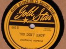 RARE BLUES 78 LIGHTNING HOPKINS GOLD STAR 640 TIM MOORE
