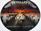 METALLICA Master Of Puppets PD AUTOGRAPH CLIFF BURTON