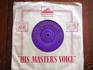 ELVIS PRESLEY  BLUE MOON 1956 gold prrint PURPLE HMV 45