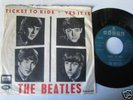 BEATLES TICKET TO RIDE RARE SPAIN PAPER SLEEVE 1965 45