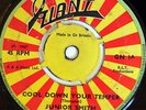rare UK Reggae 45 JUNIOR SMITH cool down your temper