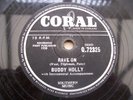 BUDDY HOLLY RAVE ON RARE 78 RPM RECORD 1958