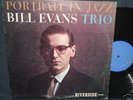 BILL EVANS Portrait in Jazz Riverside 315 mono LP VG+