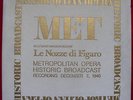 Le Nozze di Figaro MOZART Soria Series 1940 (3 LPs) MET