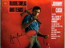 signed autographed johnny cash record album lp