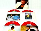 MICHAEL JACKSON Five 45 RPM RED VINYL Singles THRILLER