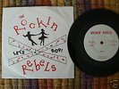 ROCKABILLY 45 rpm ROCKIN REBELS on lb DICE 1981 HEAR