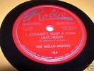 Doo Wop 78 The MELLO-MOODS Sleep A Wink RED ROBIN 104 M