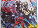 IRON MAIDEN NUMBER OF THE LP FULL AUTOGRAPHED SIGNED SL