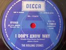 ROLLING STONES RARE ?I Dont Know whyAust A label PROMO?