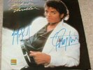 RARE DOUBLE SIGNED MICHAEL JACKSON THRILLER LP GENUINE