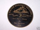 VICTOR MONARCH RECORD Silas Leachman AIN'T THAT A SHAME