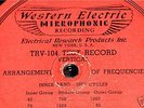 Western Electric Vertical/Lateral Test Record 1945