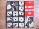 NORMAN SIMMONS TRIO CHICAGO BOP 1956 ARGO DG ORIGINAL