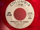 BOB DYLAN - POSITIVELY 4TH STREET -  # 4-43389 45 RPM