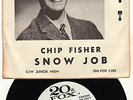 TEEN ROCK 45 + PICTURE SLEEVE--CHIP FISHER--HEAR BOTH