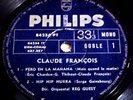CLAUDE FRANCOIS DANS UNE LARME +3 RARE ARGENTINA EP