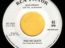 Elvis Presley White Label Promo 447-0639 Kiss Me Quick