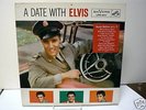 ELVIS PRESLEY a date with LP Rare Sticker Gatefold Mono