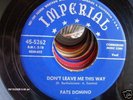 BLUES 45 R&B FATS DOMINO BLUE IMPERIAL 5262 NEW ORLEANS
