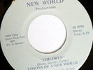 rare Soul Disco 45 VISIONS OF A NEW WORLD children