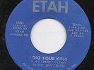 NORTHERN SOUL-MIKE WATSON-I DIG YOUR KIND-ETAH.