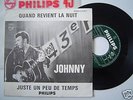 RARE 45 TOURS JUKE BOX ORIGINAL DE JOHNNY HALLYDAY